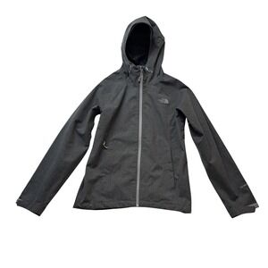 The North Face Magnolia Rain Jacket Women's Small Gray Full Zip Hyvent Hooded